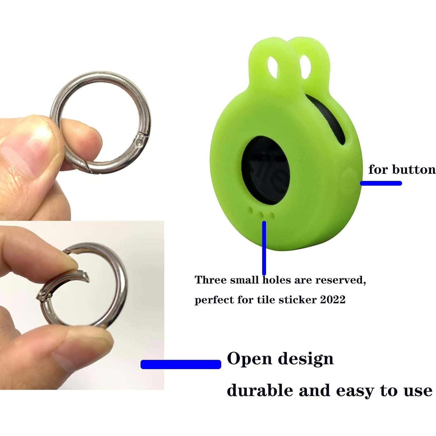 Paquete de 3 fundas de silicona para Tile Sticker 2022