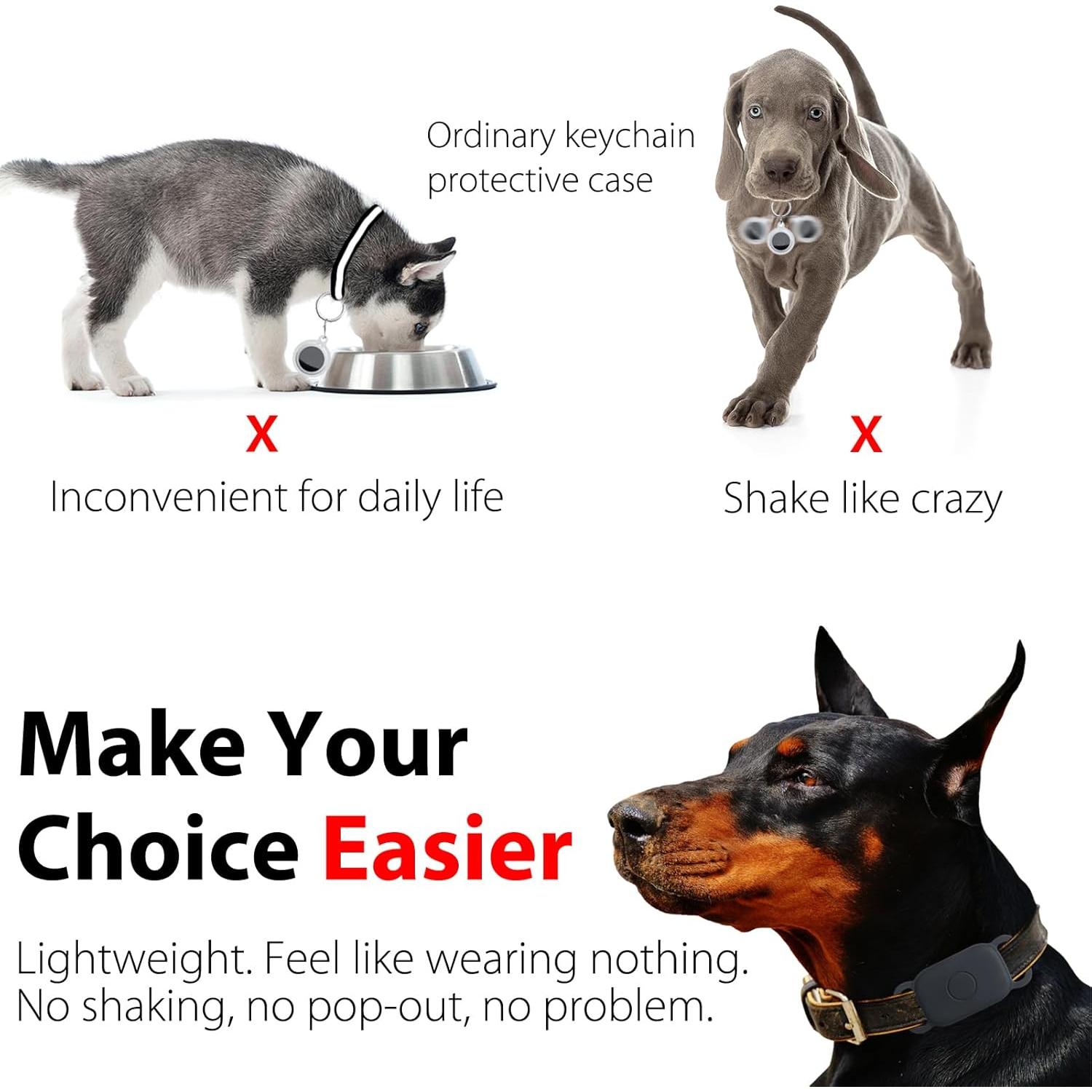 Soporte de Collar de Perro Funda Protectora Silicona Tile Pro 2024