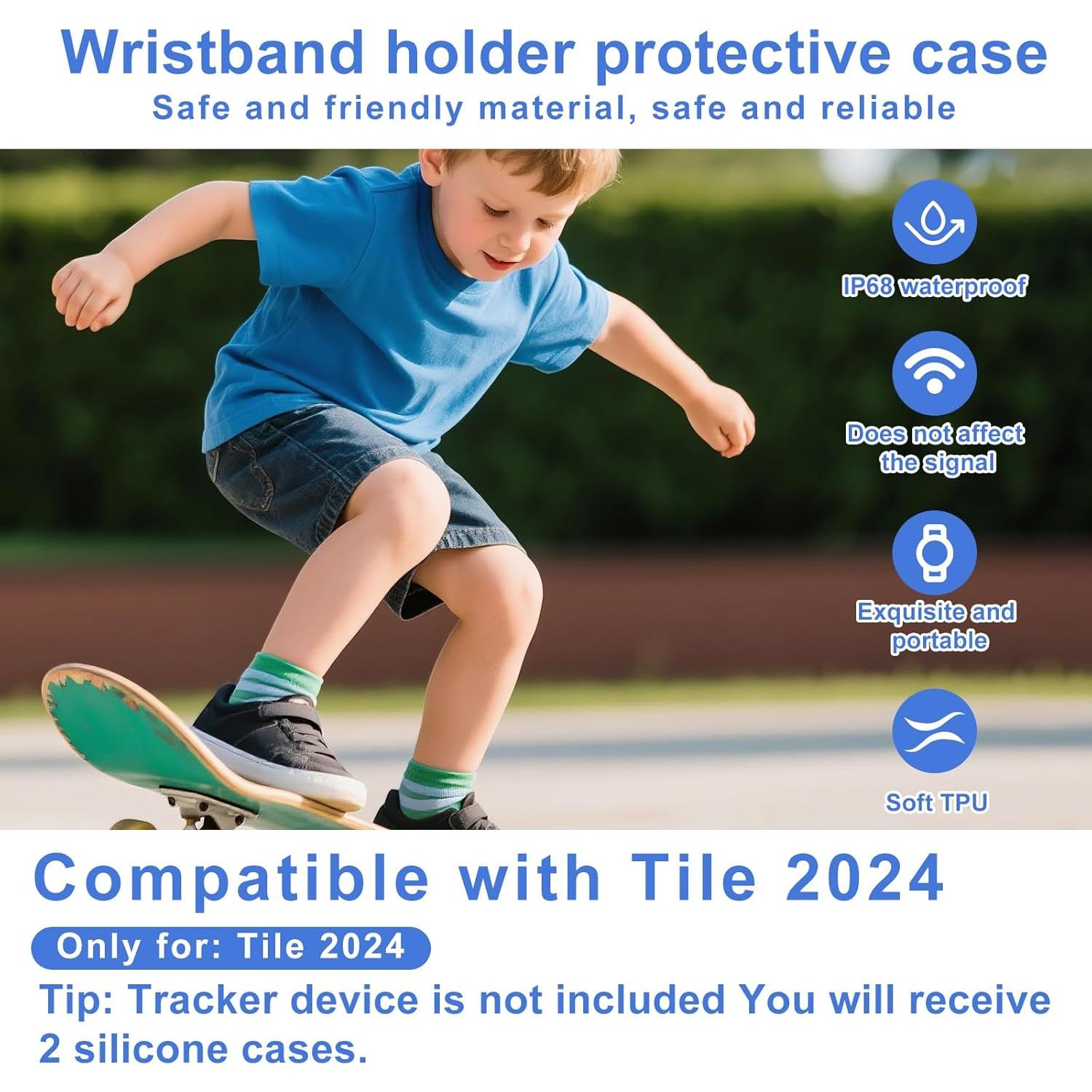 2 Fundas Protectores de Silicona BOXOB para Tile Mate 2024