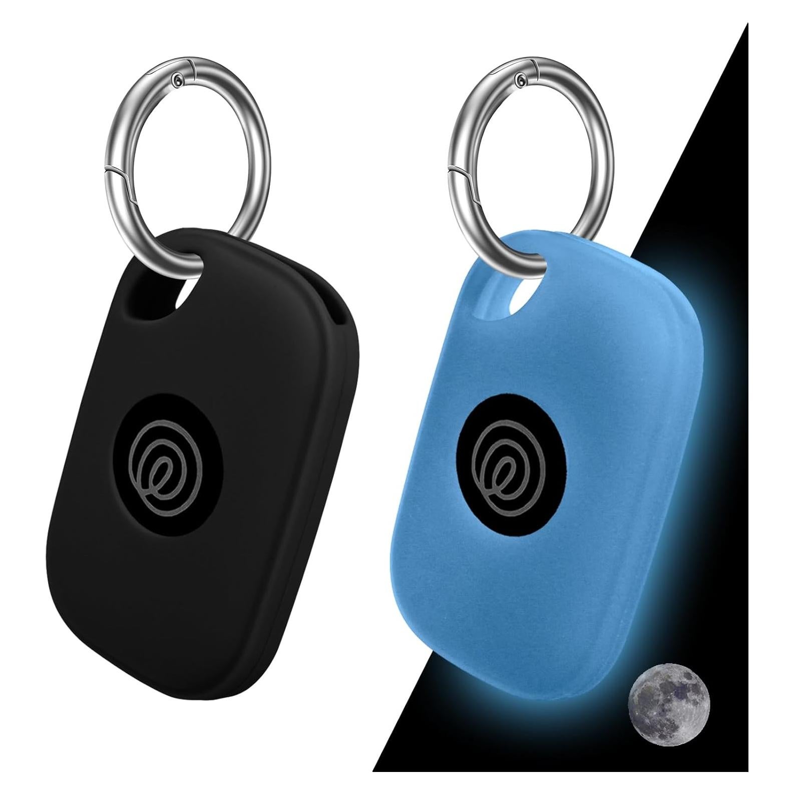 Funda de Silicona para Tile Pro 2024 con Llavero - Negro/Azul