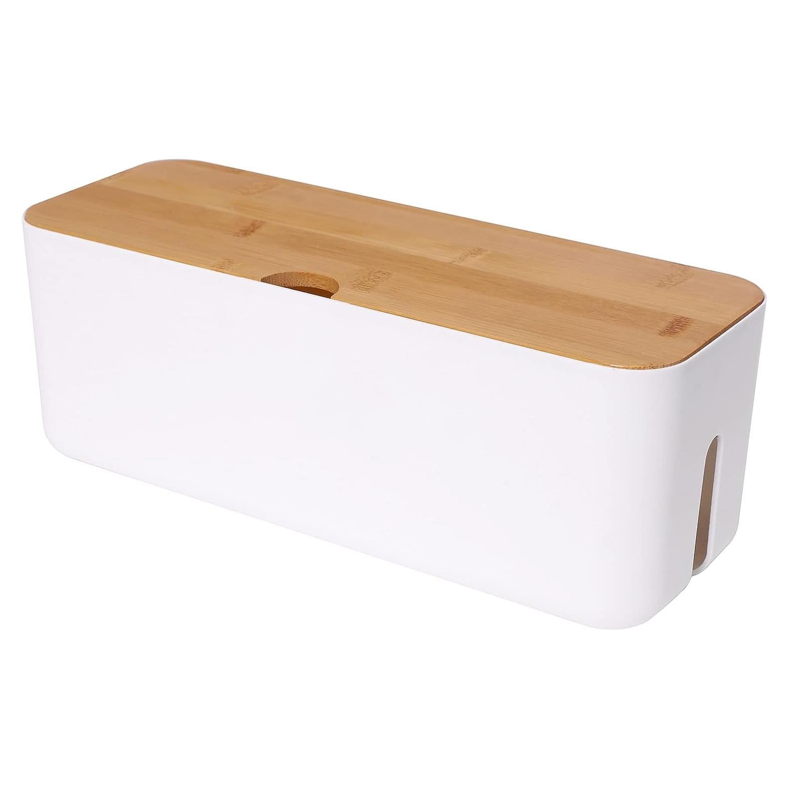 Caja de Gestión de Cables Changsuo Pequeña Blanca 30.48x10.16cm