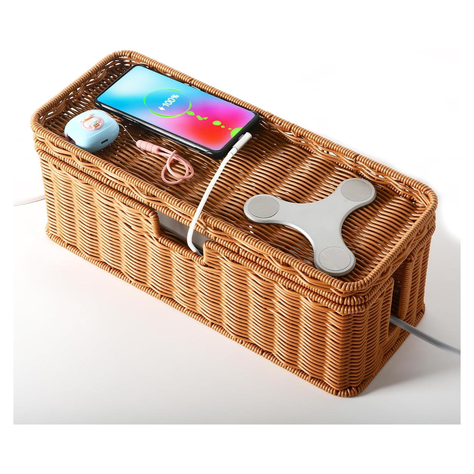 Caja Organizadora de Cables Quincry Natural 41.7x17x16.5cm