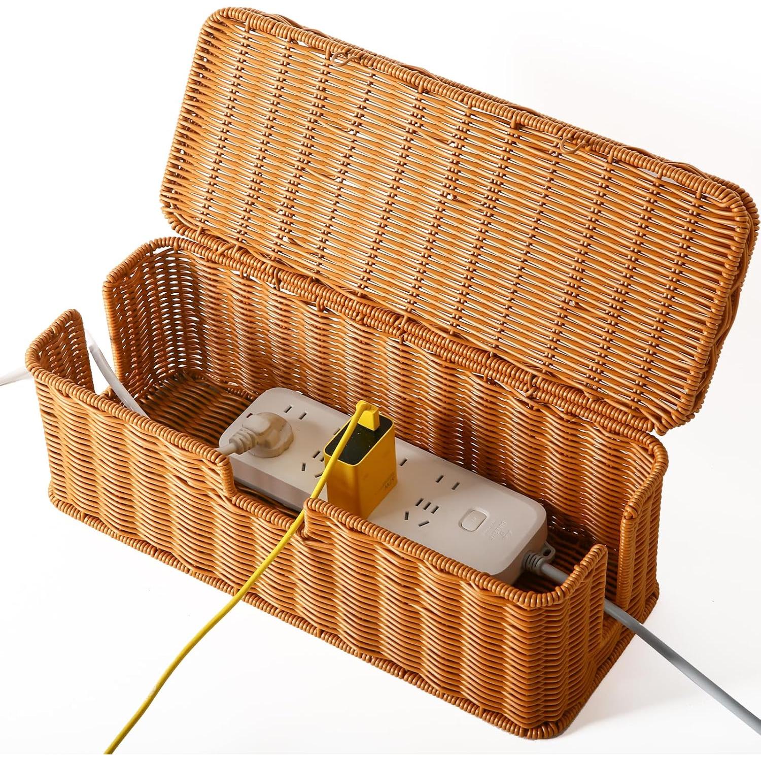 Caja Organizadora de Cables Quincry Natural 41.7x17x16.5cm