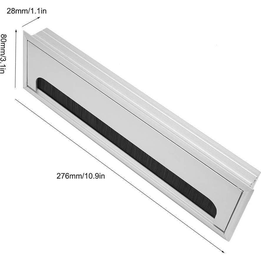 Cubierta de Grommet para Cables de Escritorio Msiud - Aluminio