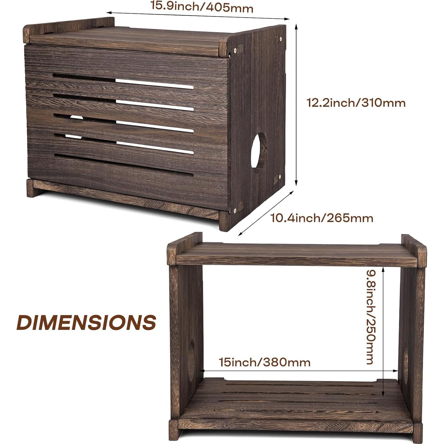 Estante para Router y Proyector BEARUT Madera Clásica