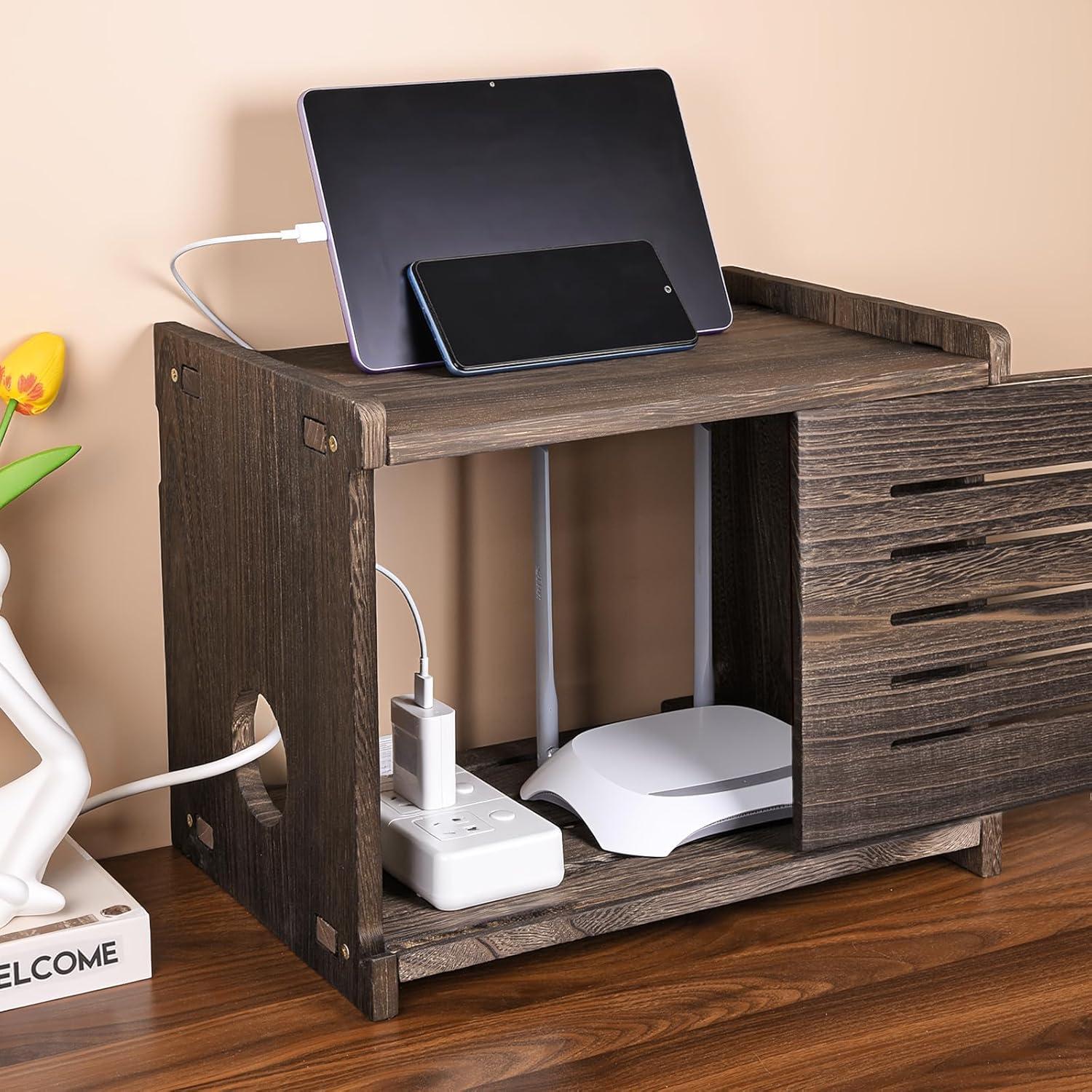 Estante para Router y Proyector BEARUT Madera Clásica