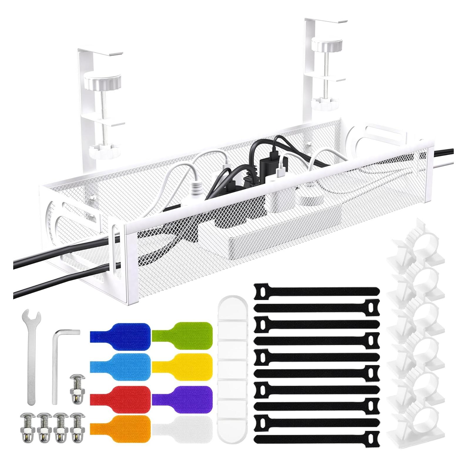 Organizador de Cables SONATURE 15.8" Blanco Sin Perforaciones