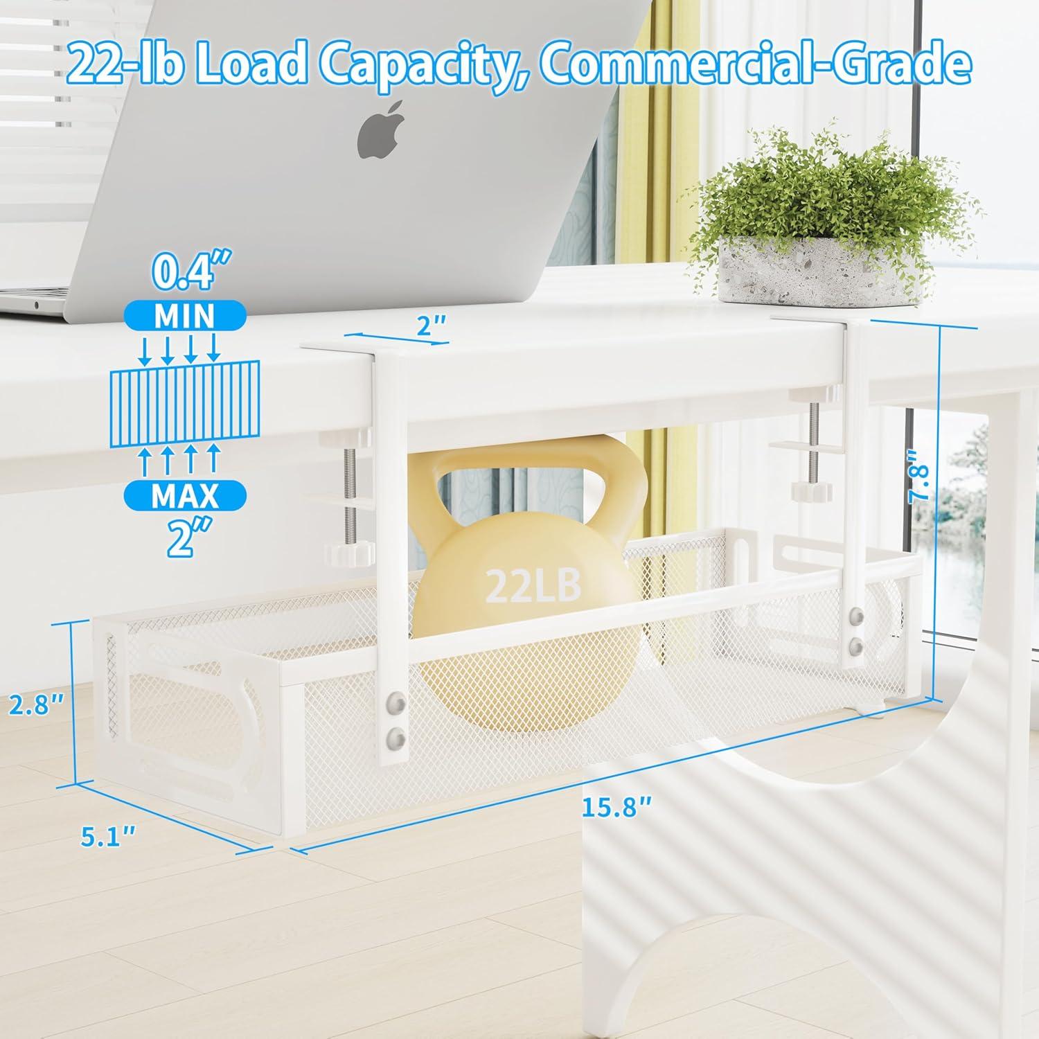 Organizador de Cables SONATURE 15.8" Blanco Sin Perforaciones