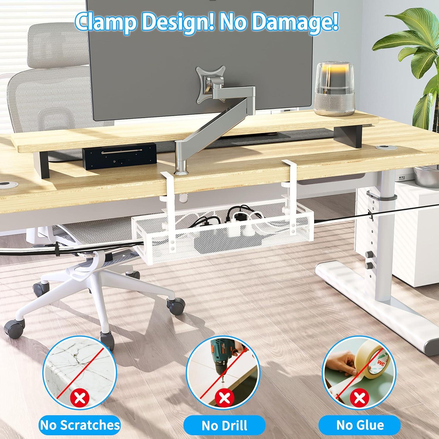 Organizador de Cables SONATURE 15.8" Blanco Sin Perforaciones