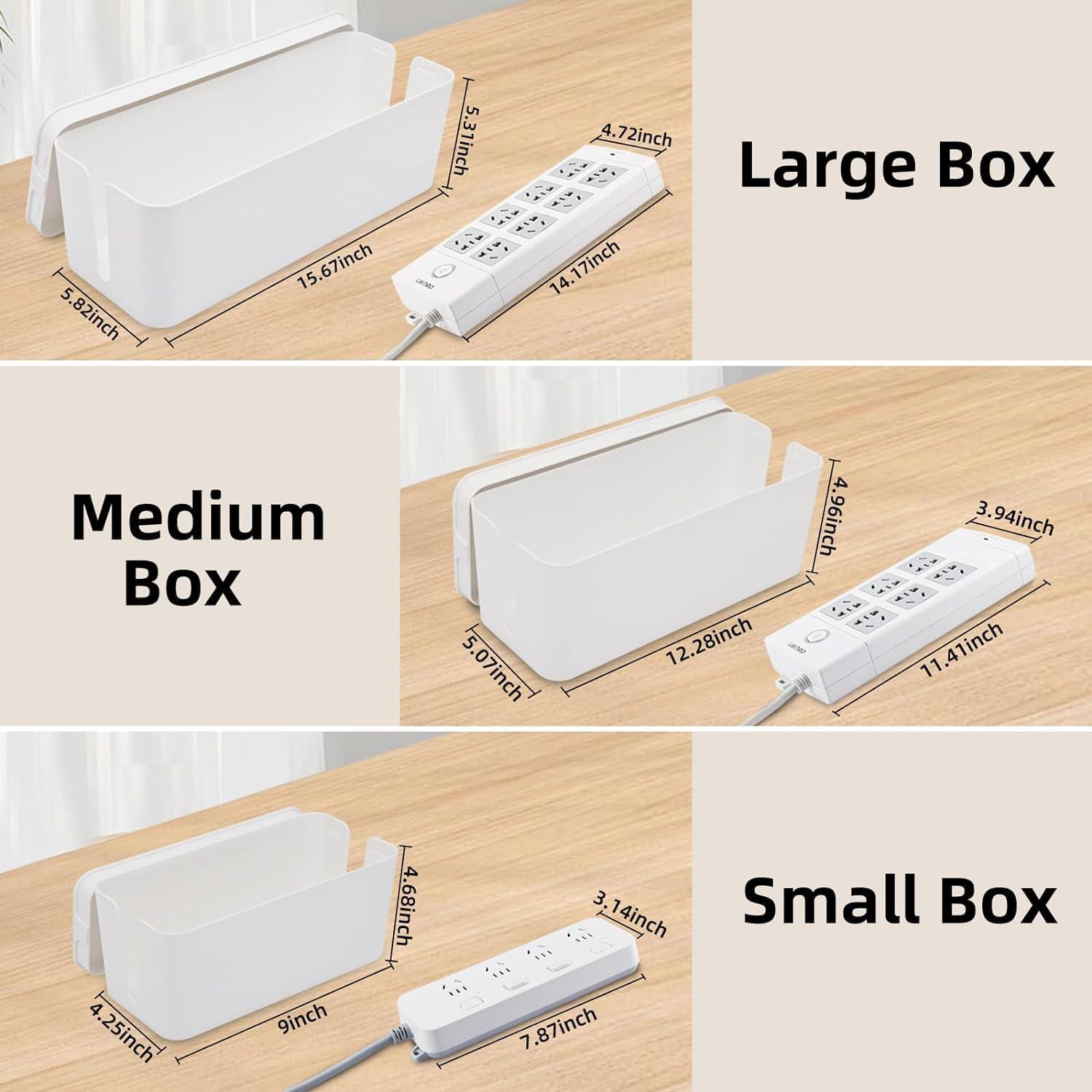 Caja Organizadora de Cables YaeCCC - Juego de 3 Tamaños
