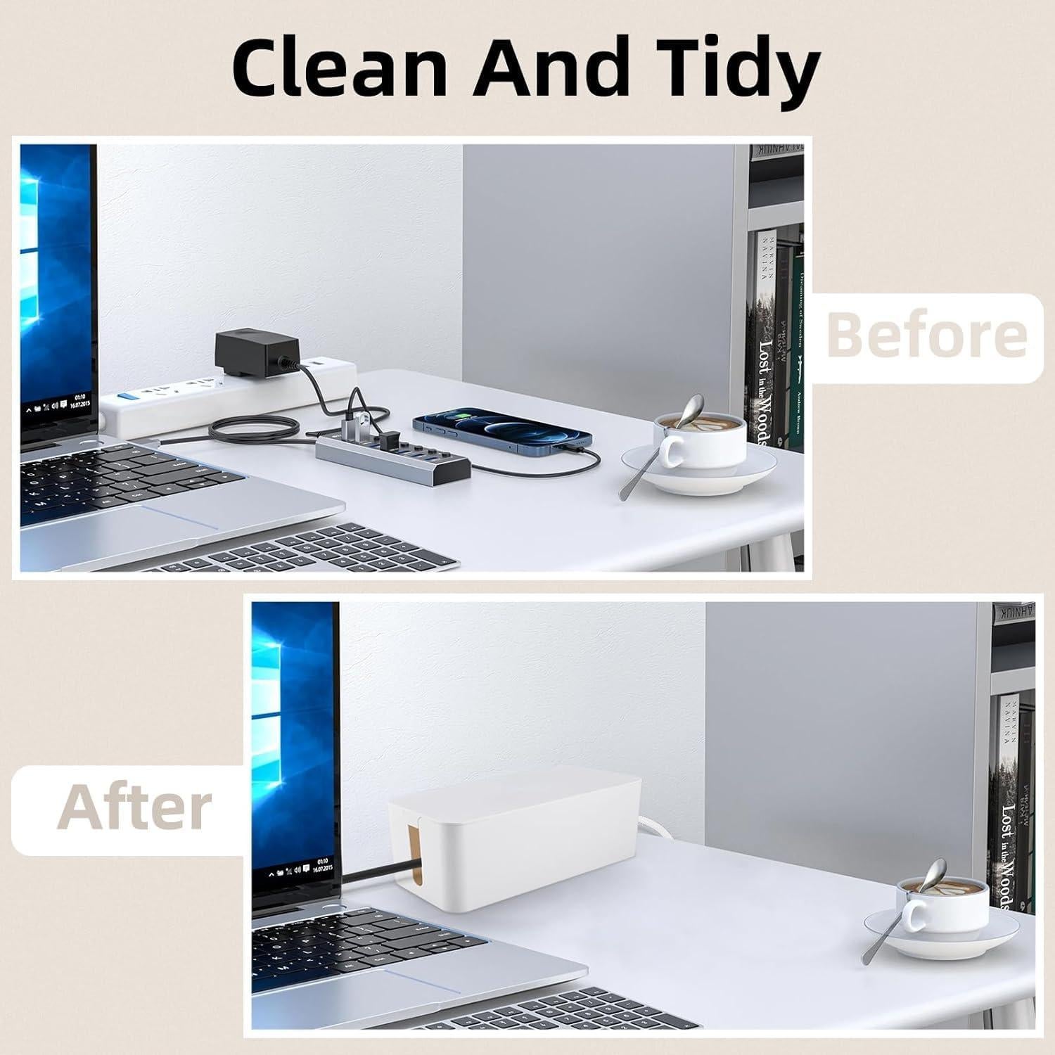 Caja Organizadora de Cables YaeCCC - Juego de 3 Tamaños