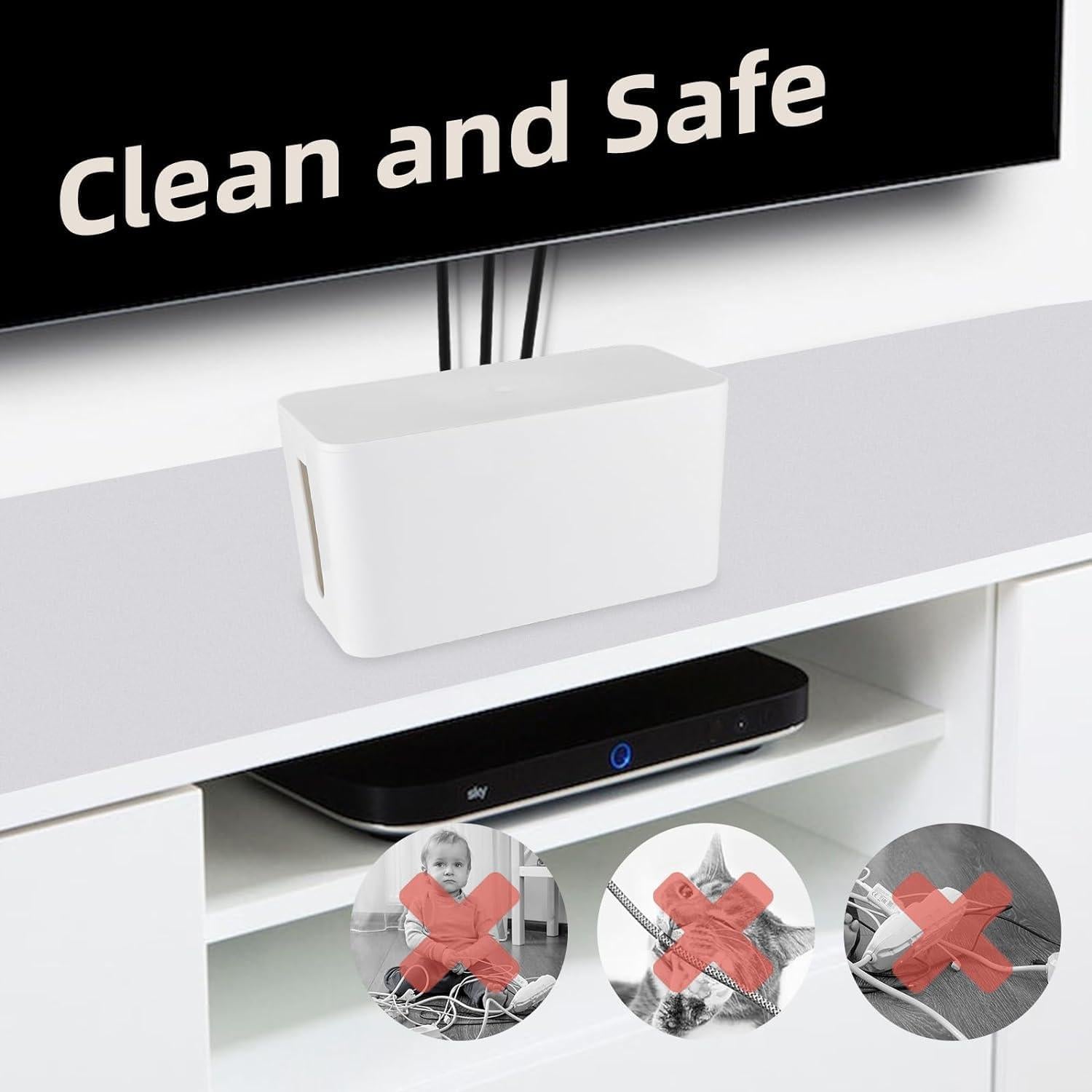 Caja Organizadora de Cables YaeCCC - Juego de 3 Tamaños