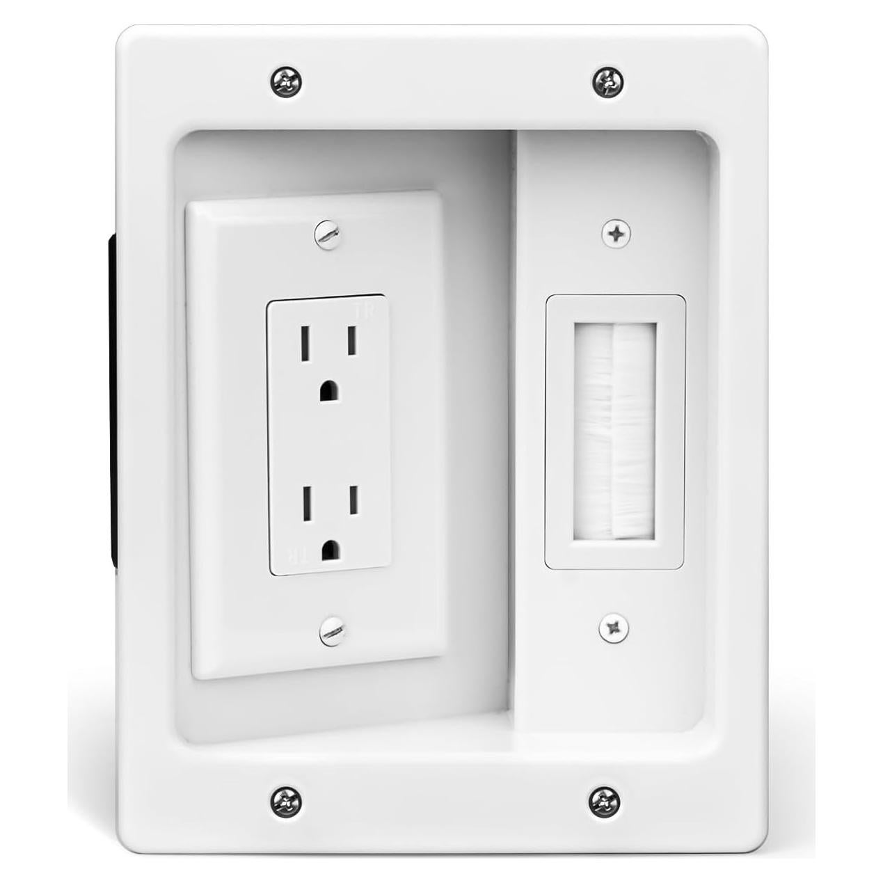 Kit de gestión de cables empotrado Doufuhua para TV 24.68x19.99cm