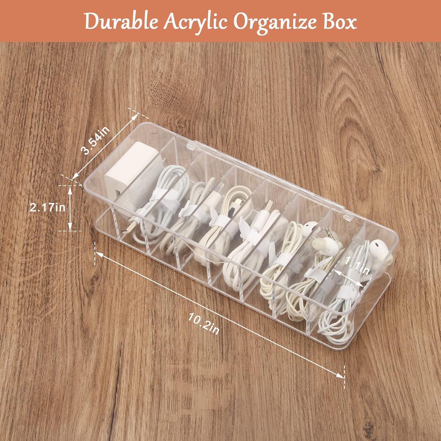 Caja Organizadora de Cables Wiwaplex con 10 Correas de Goma