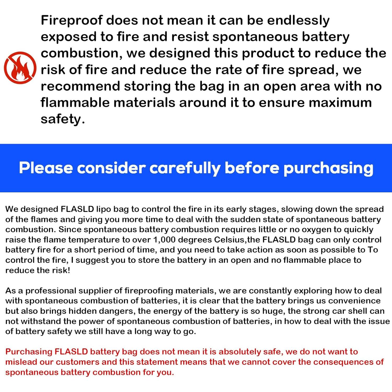 Bolsa de Seguridad para Batería de E-Bike FLASLD 19.3x4.3x7