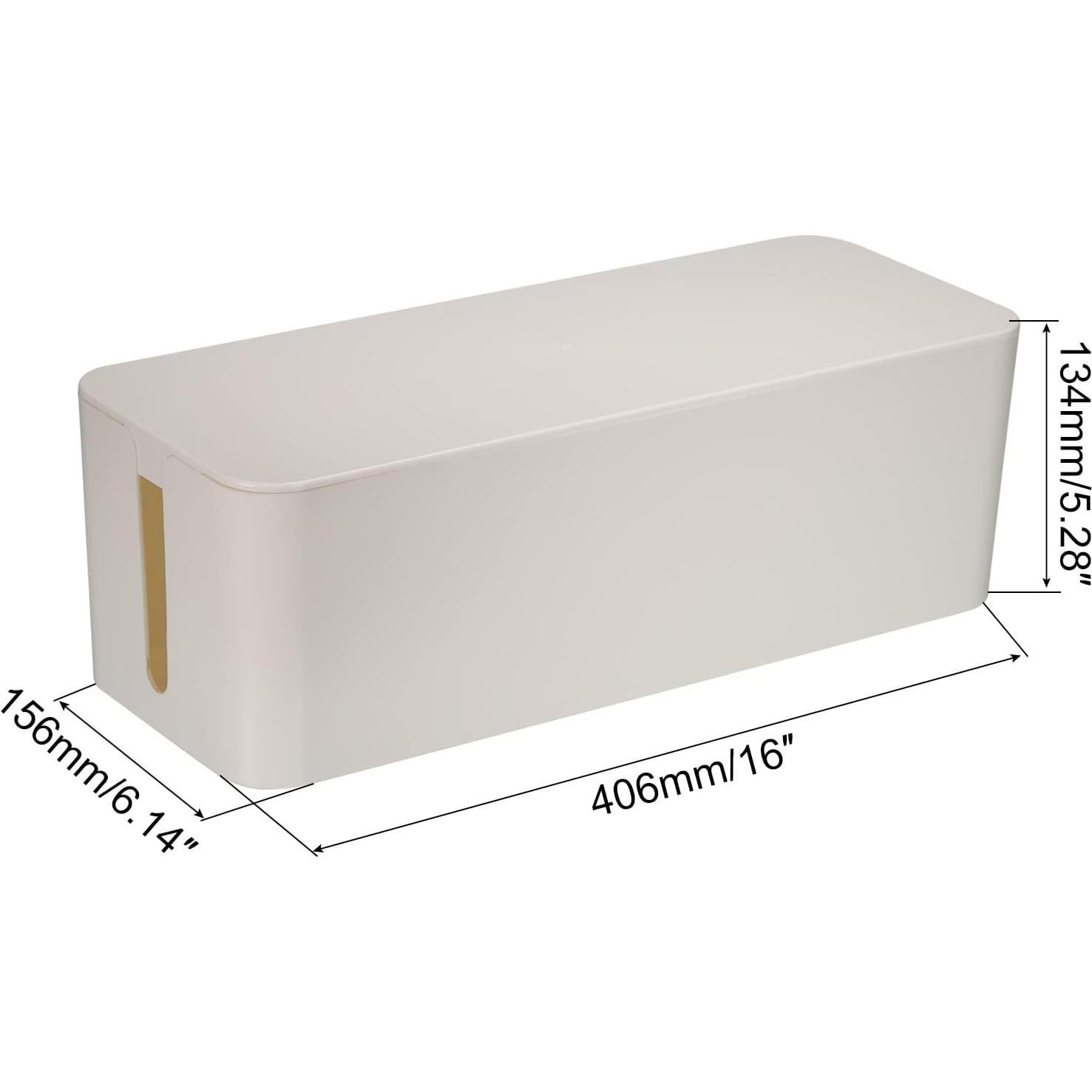 Caja Organizadora de Cables MECCANIXITY Grande Blanca
