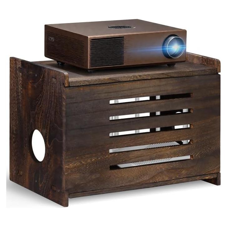 Caja de Almacenamiento para Router Wifi Yemotopro Madera 41x26.5x31cm