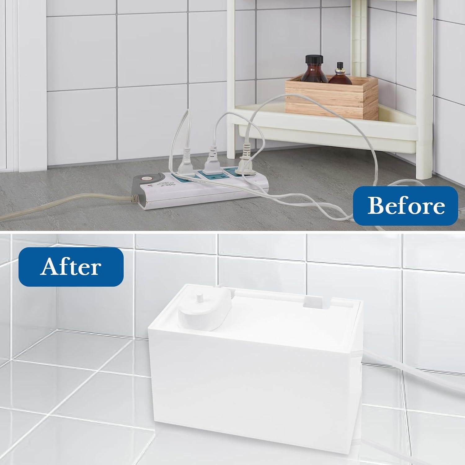 Caja Organizadora de Cables Linkidea para Baño 18x9x10.5cm