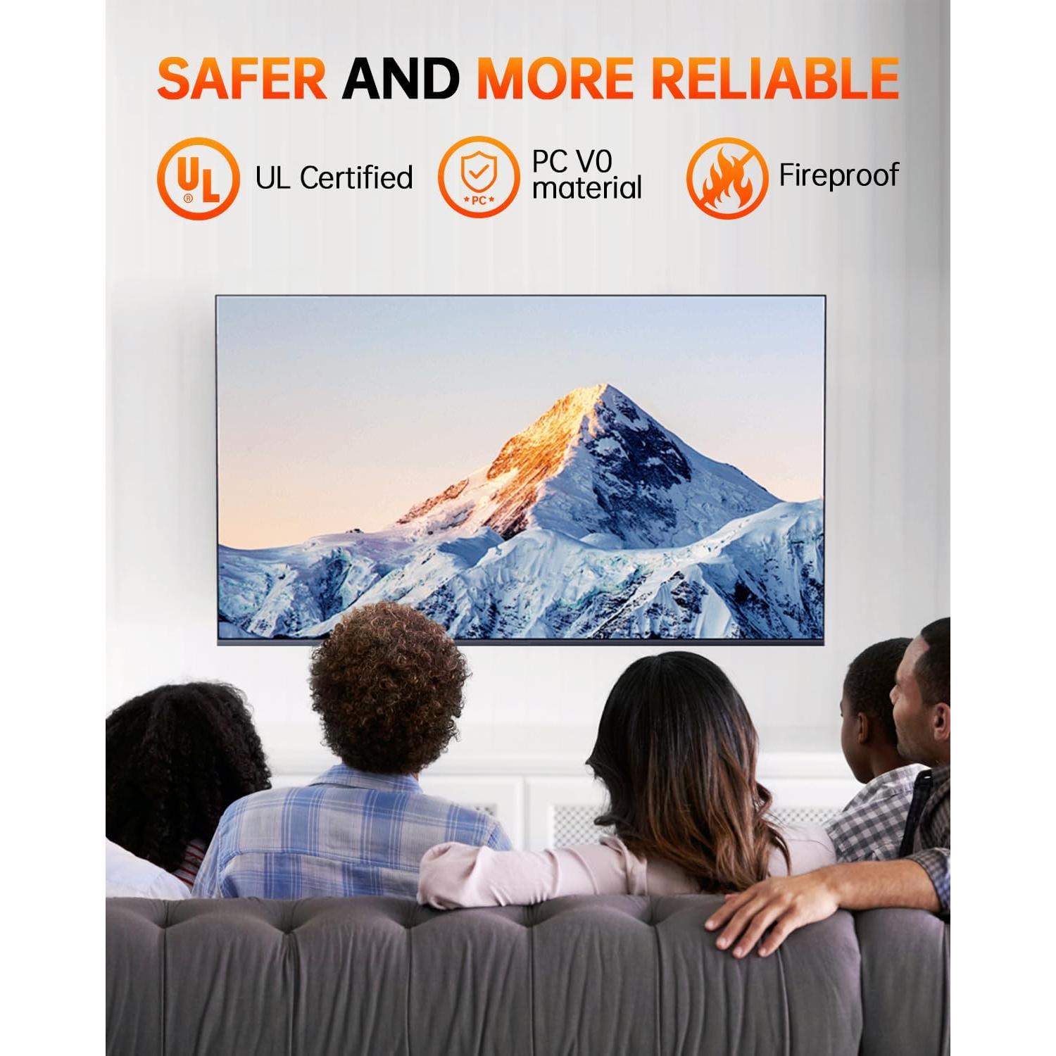 Ocultador de Cables para TV Elecpow - Kit de Pared Blanco