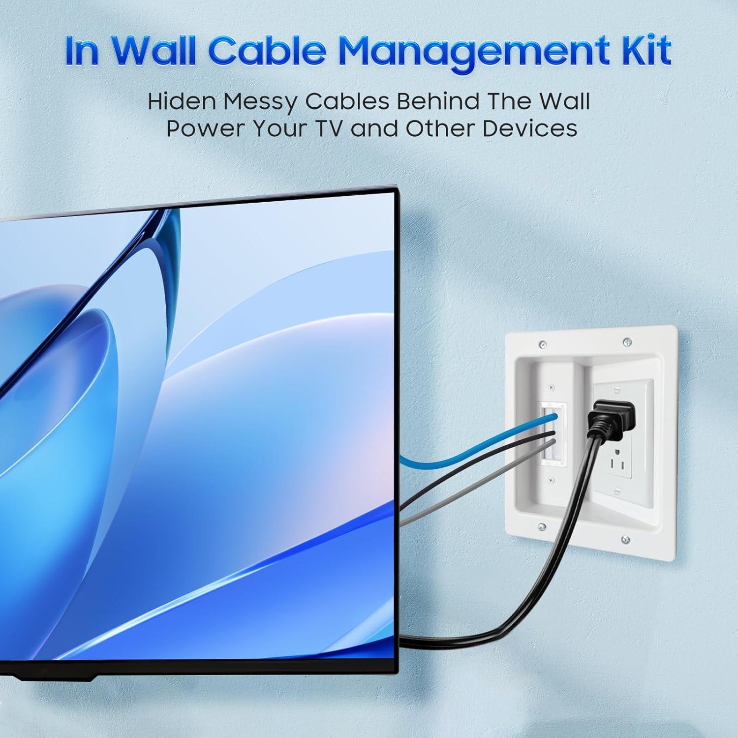 Caja de Salida Empotrada FANYINTY 15.7x20.1 cm Gestión de Cables
