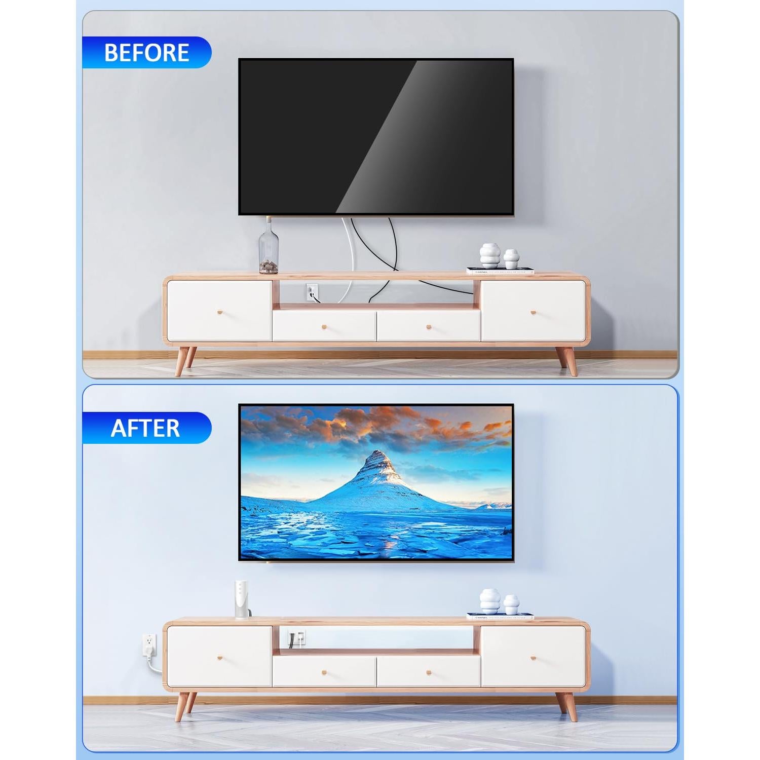 Kit de Gestión de Cables Empotrado HAPYTHDA SPT 2 Blanco