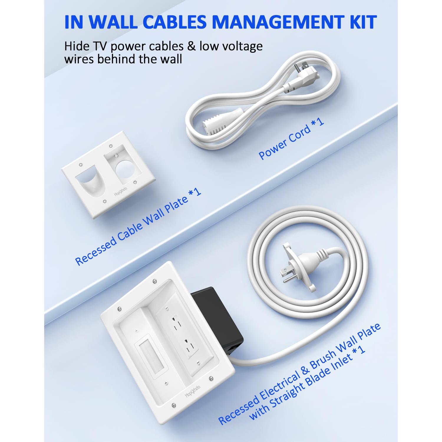 Kit de Gestión de Cables Empotrado HAPYTHDA SPT 2 Blanco