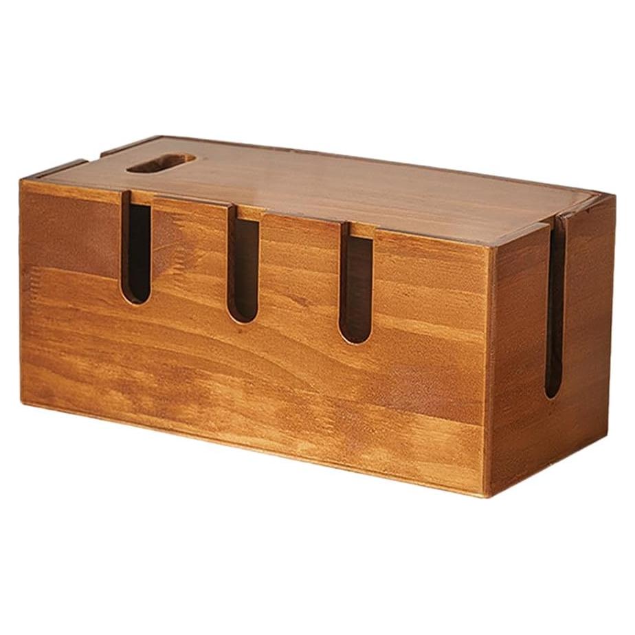 Caja de Gestión de Cables TOVINANNA 30.5cm Madera Organizador