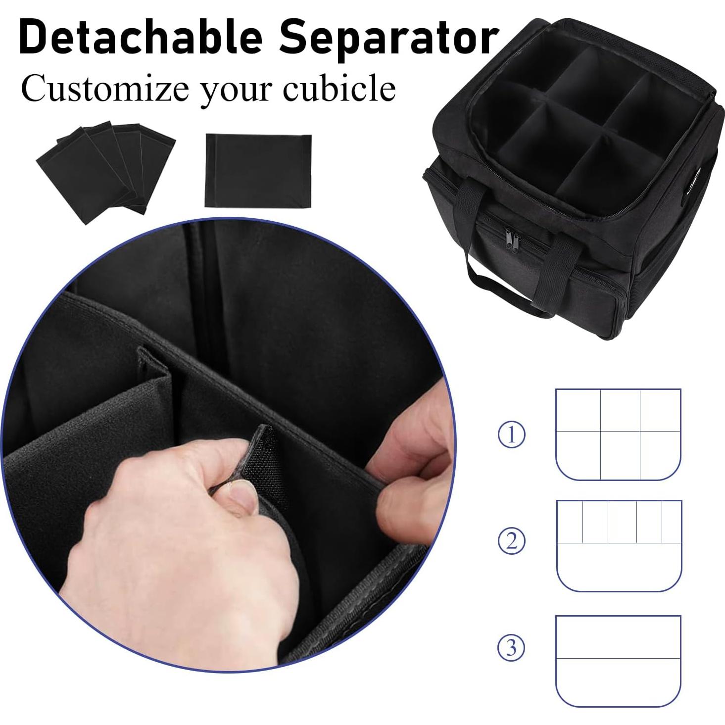 Bolsa Organizadora de Cables Grande con Divisores Ajustables