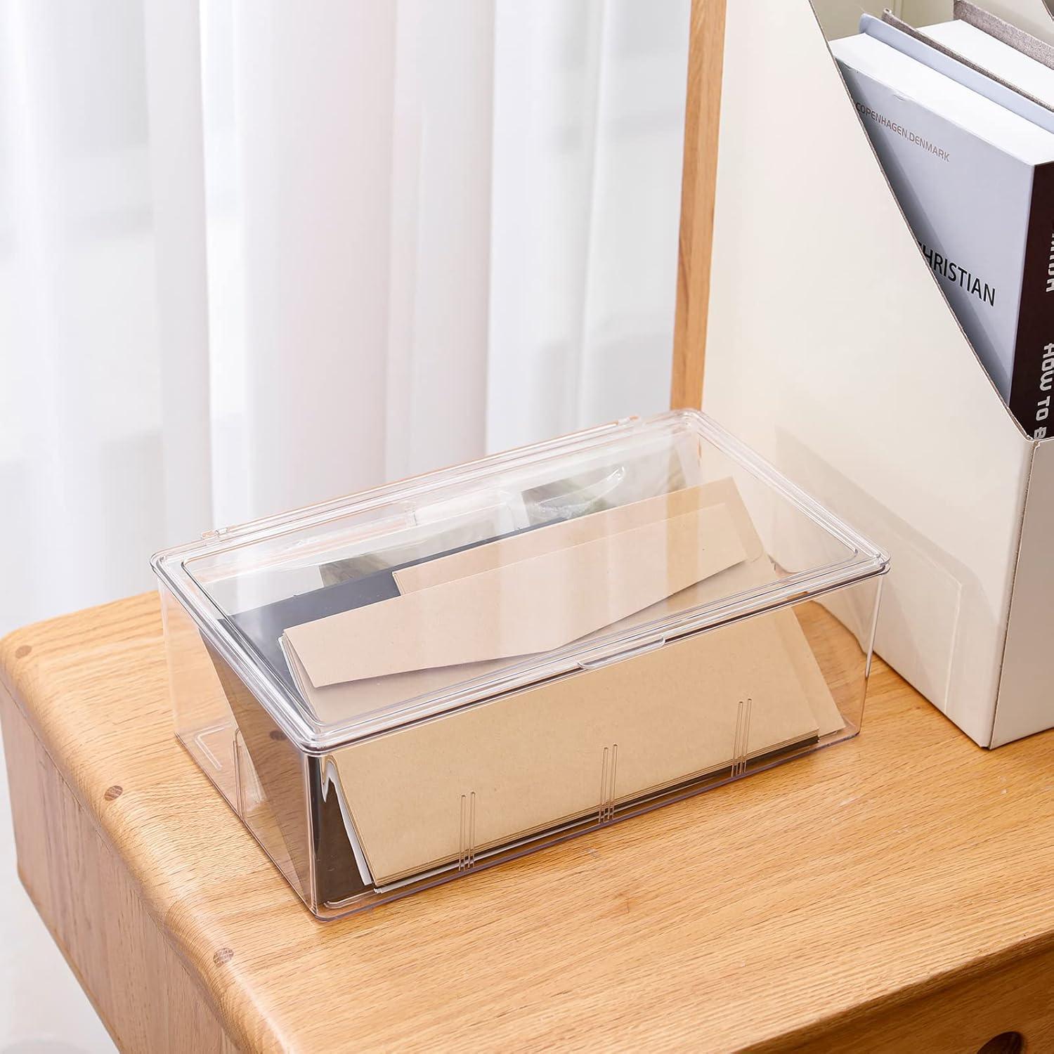 Caja organizadora de cables Yesesion grande con tapa y 10 lazos