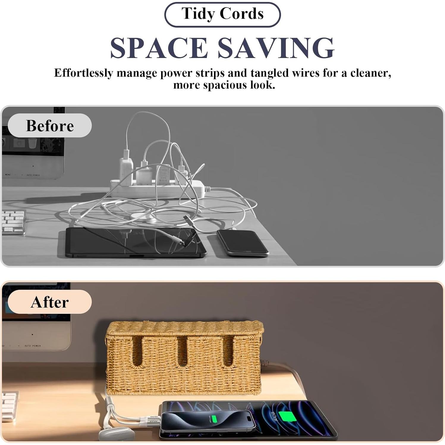 Caja Organizadora de Cables Vicorise 31.75x12.95x12.95 cm