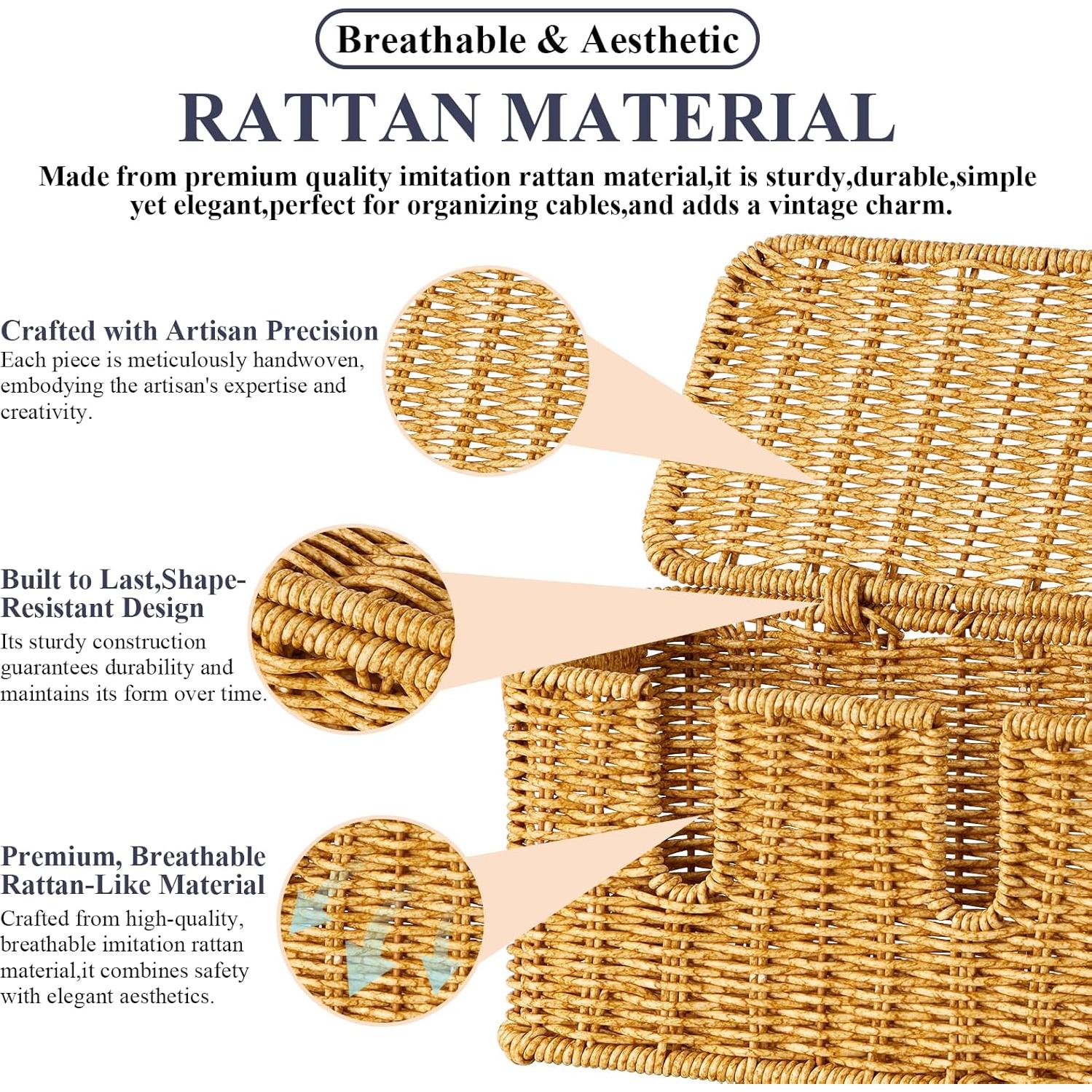 Caja Organizadora de Cables Vicorise 31.75x12.95x12.95 cm