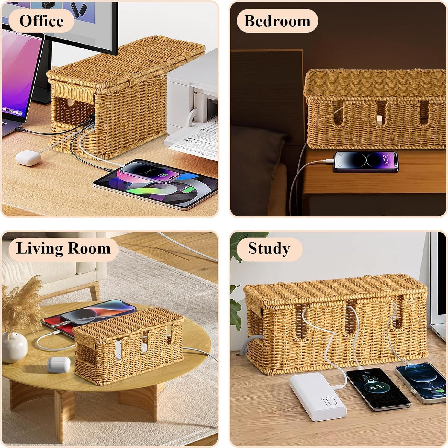 Caja Organizadora de Cables Vicorise 31.75x12.95x12.95 cm