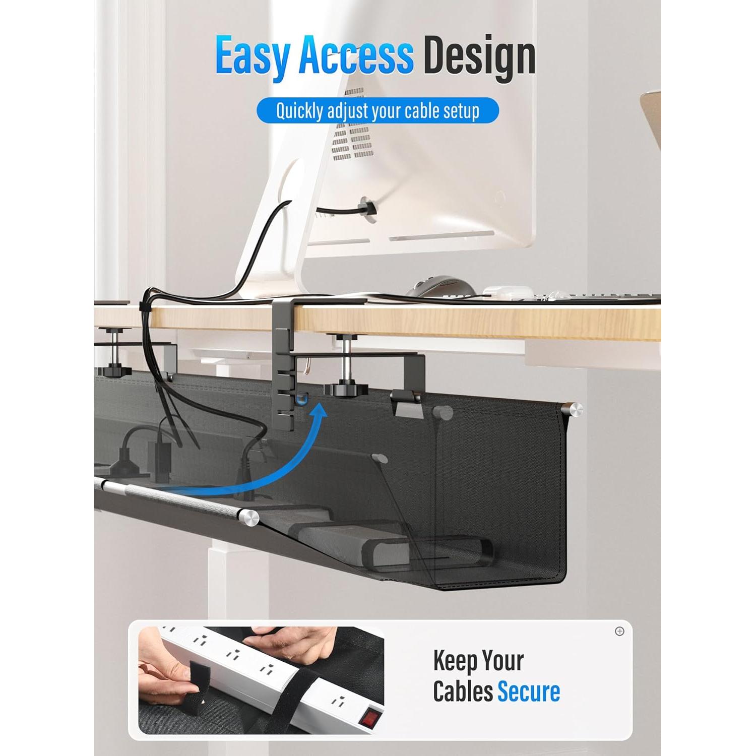 Bandeja Grande para Gestión de Cables Cinati 72.1 cm Soporta 30 lbs