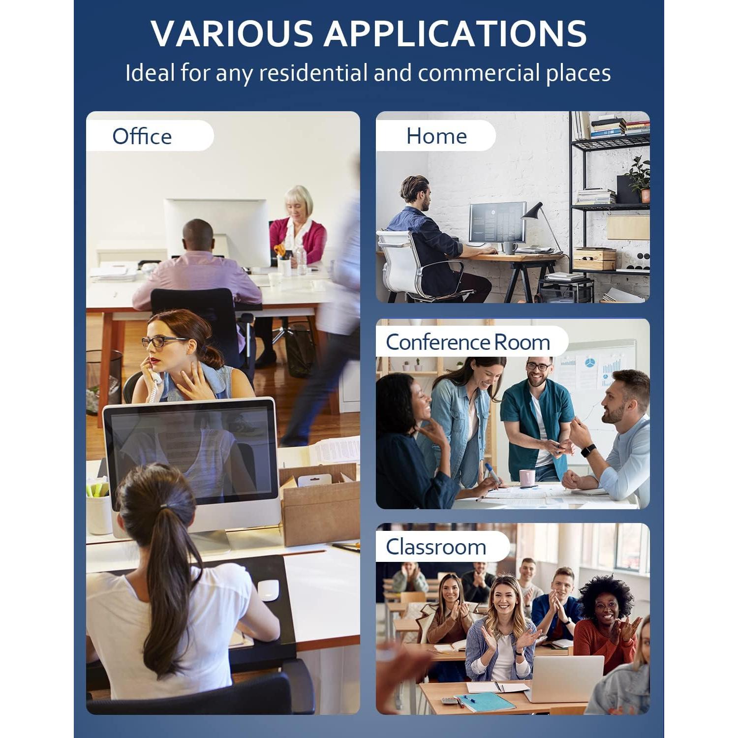 Kit de Gestión de Cables en Pared ZEXMTE Blanco 19.9x15.6cm