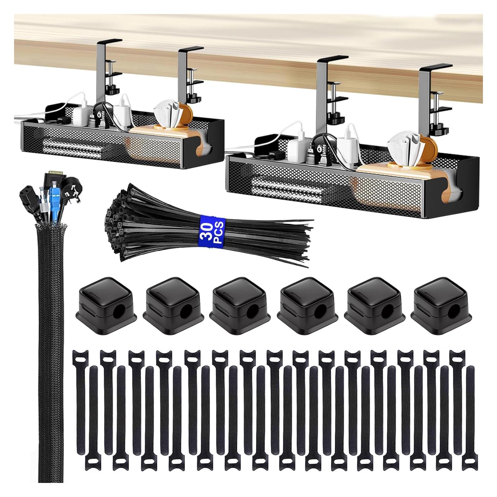 Bandeja de Gestión de Cables COCIVIVRE 2 Paquetes 40x12.7cm