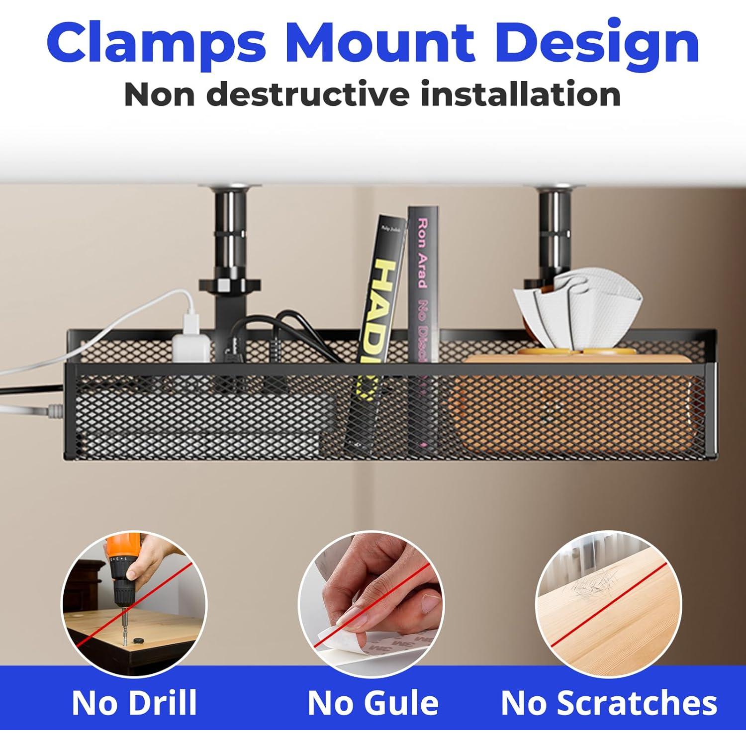 Bandeja de Gestión de Cables COCIVIVRE 2 Paquetes 40x12.7cm