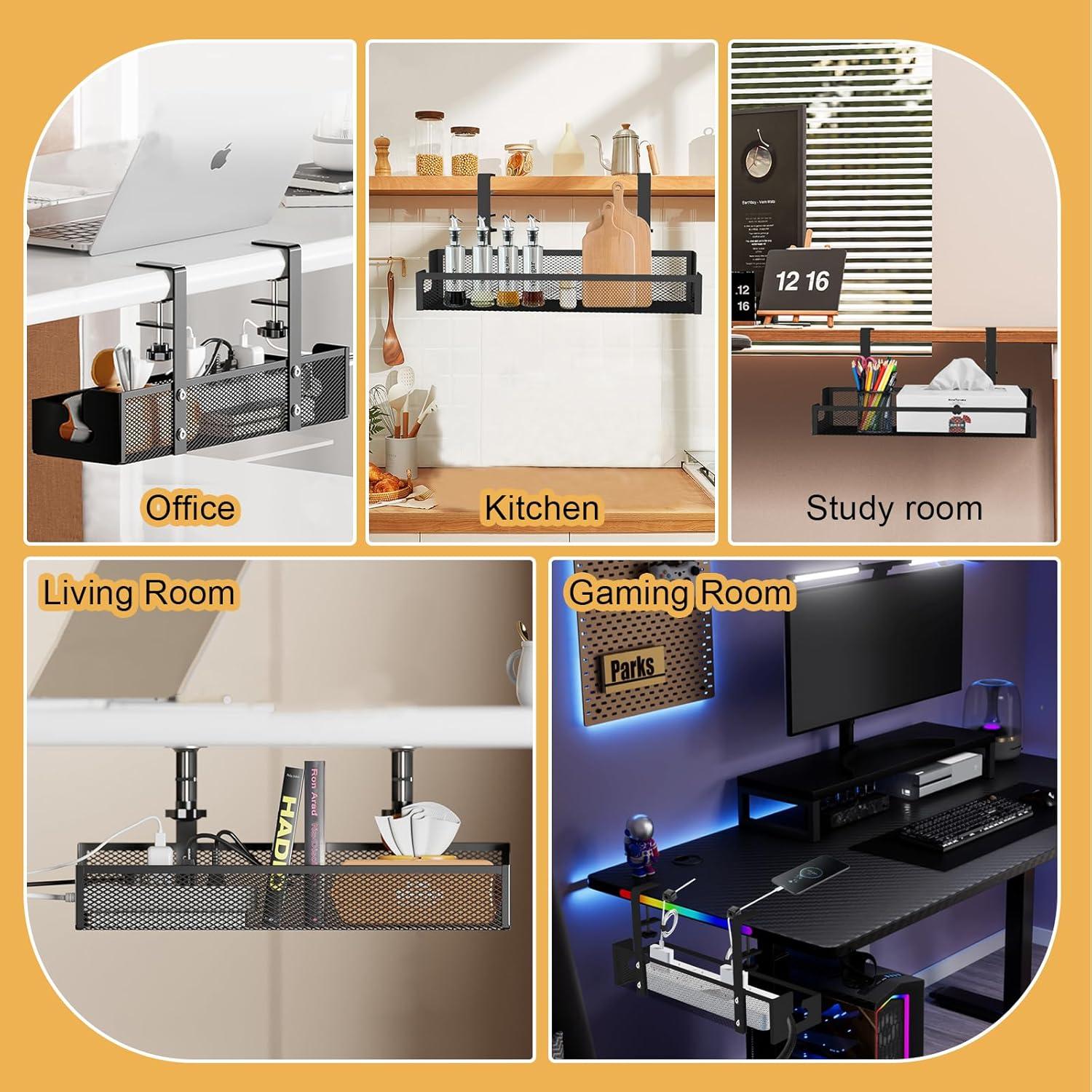 Bandeja de Gestión de Cables COCIVIVRE 2 Paquetes 40x12.7cm