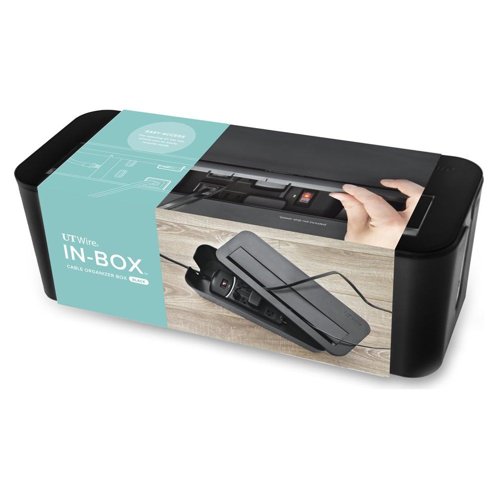 Caja Organizadora de Cables Extra Grande UT Wire Negro