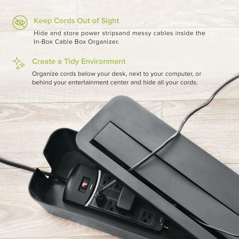 Caja Organizadora de Cables Extra Grande UT Wire Negro