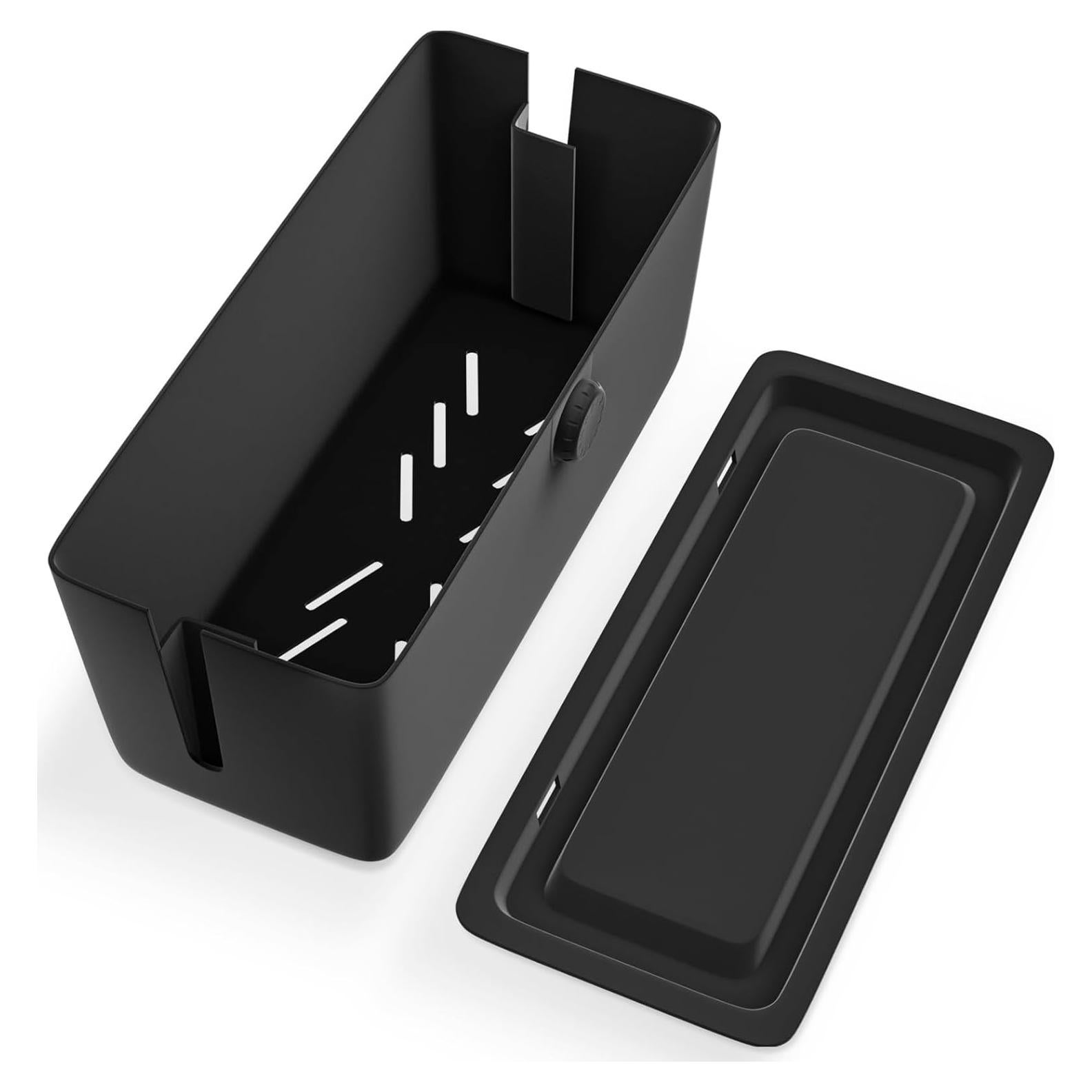 Caja de Gestión de Cables KinderSense - Organizador Negro 76.2x33.8x33.8 cm
