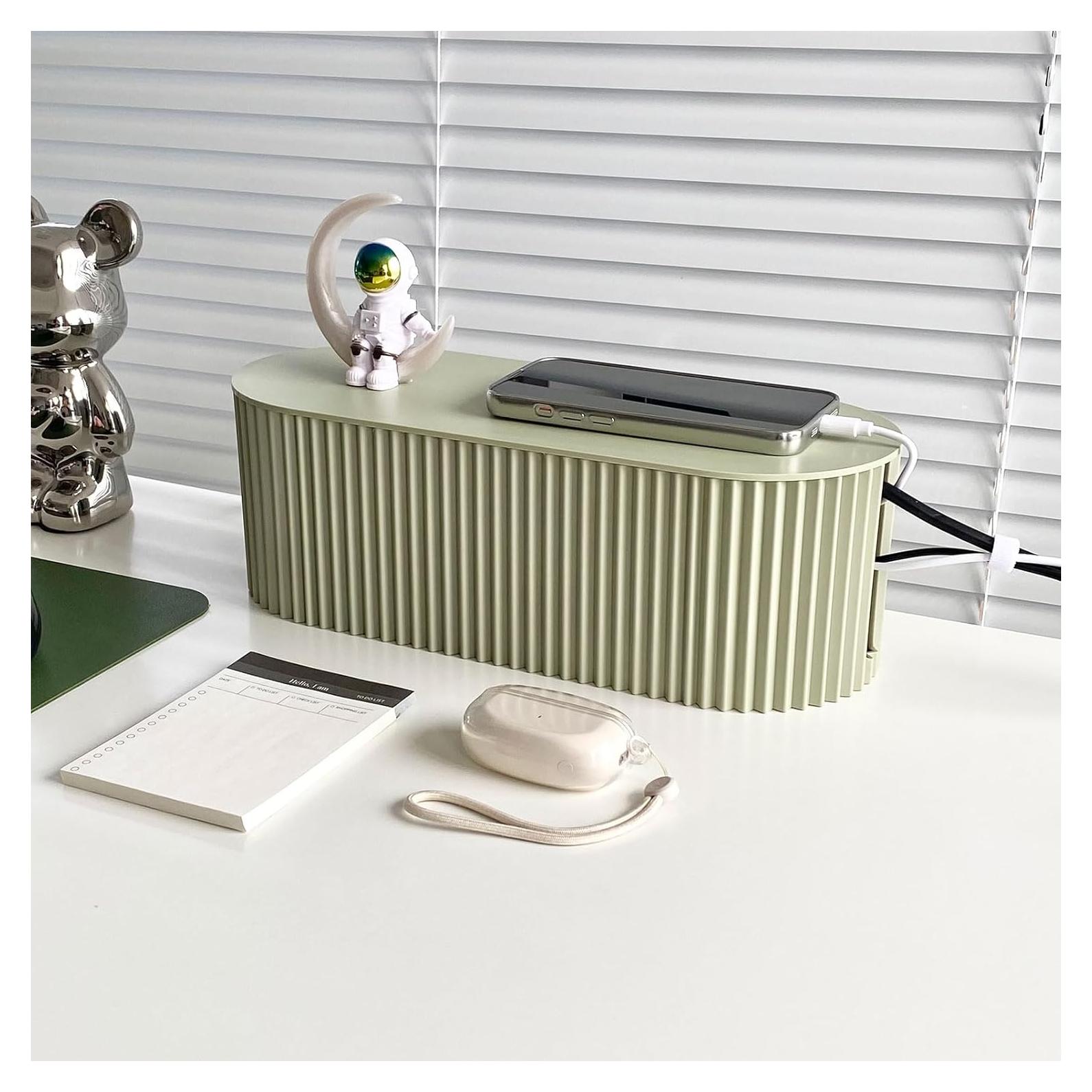 Caja Organizadora de Cables NINEWEEN Verde Pequeña 32.3x13x10.4cm