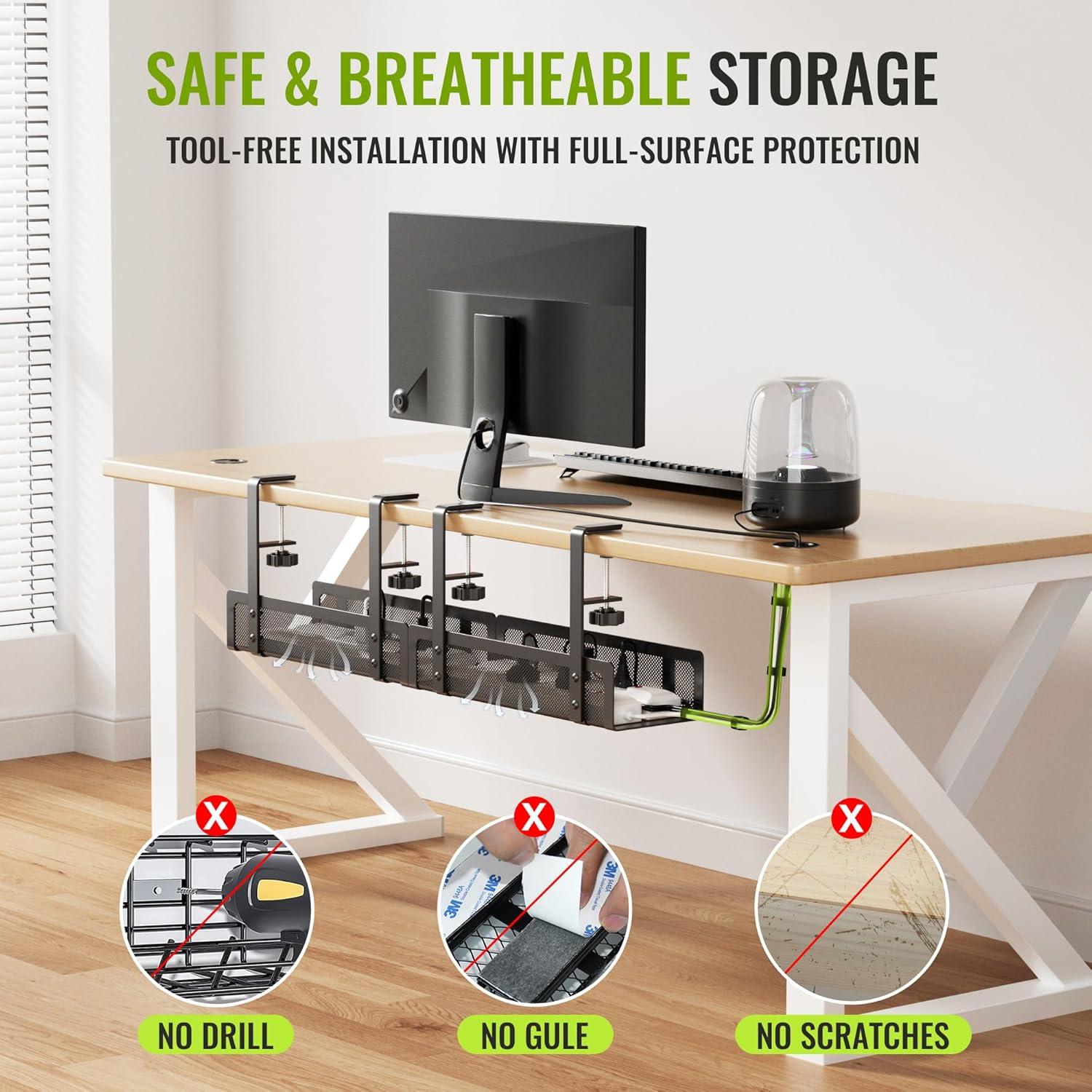 Bandeja de Gestión de Cables Xpatee 2 Paquete 70.1 cm Negro