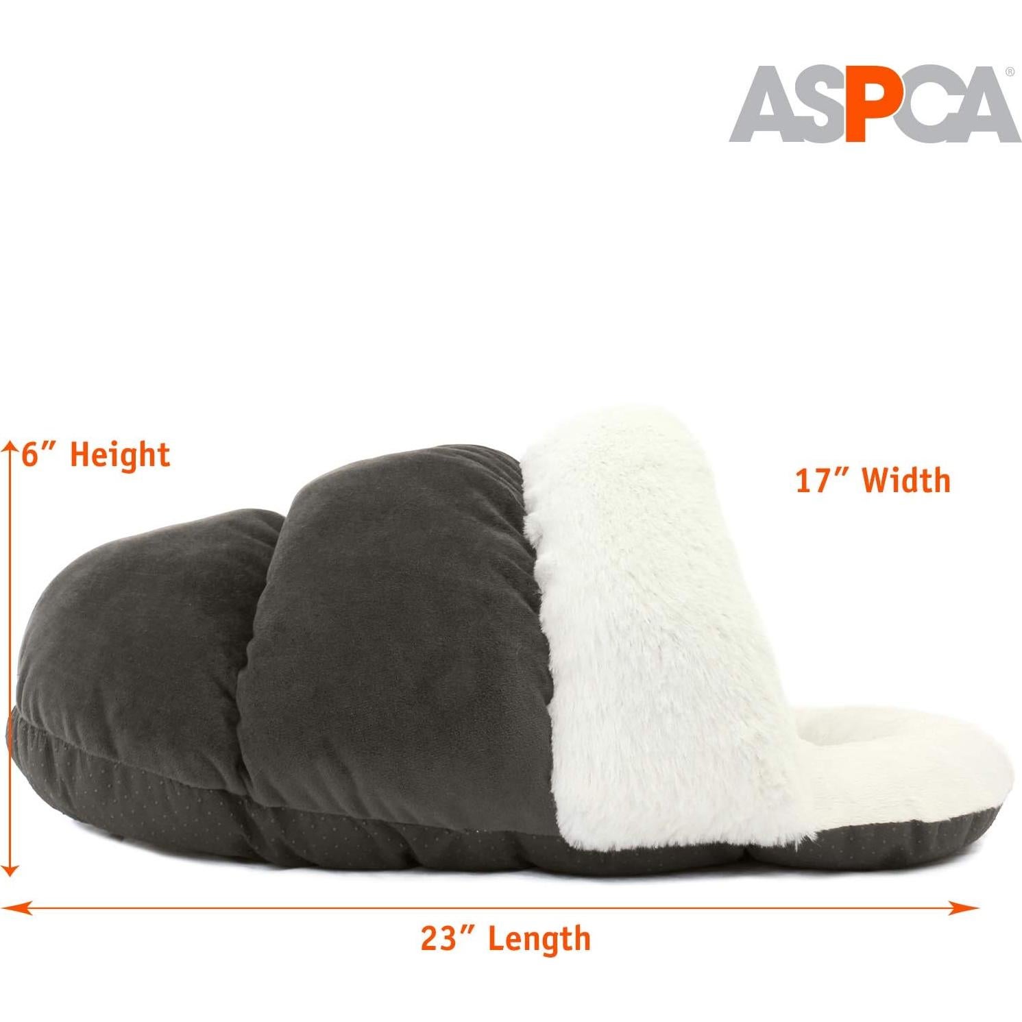 Cueva para Gatos ASPCA Gris 58x43 cm Acolchada y Lavable