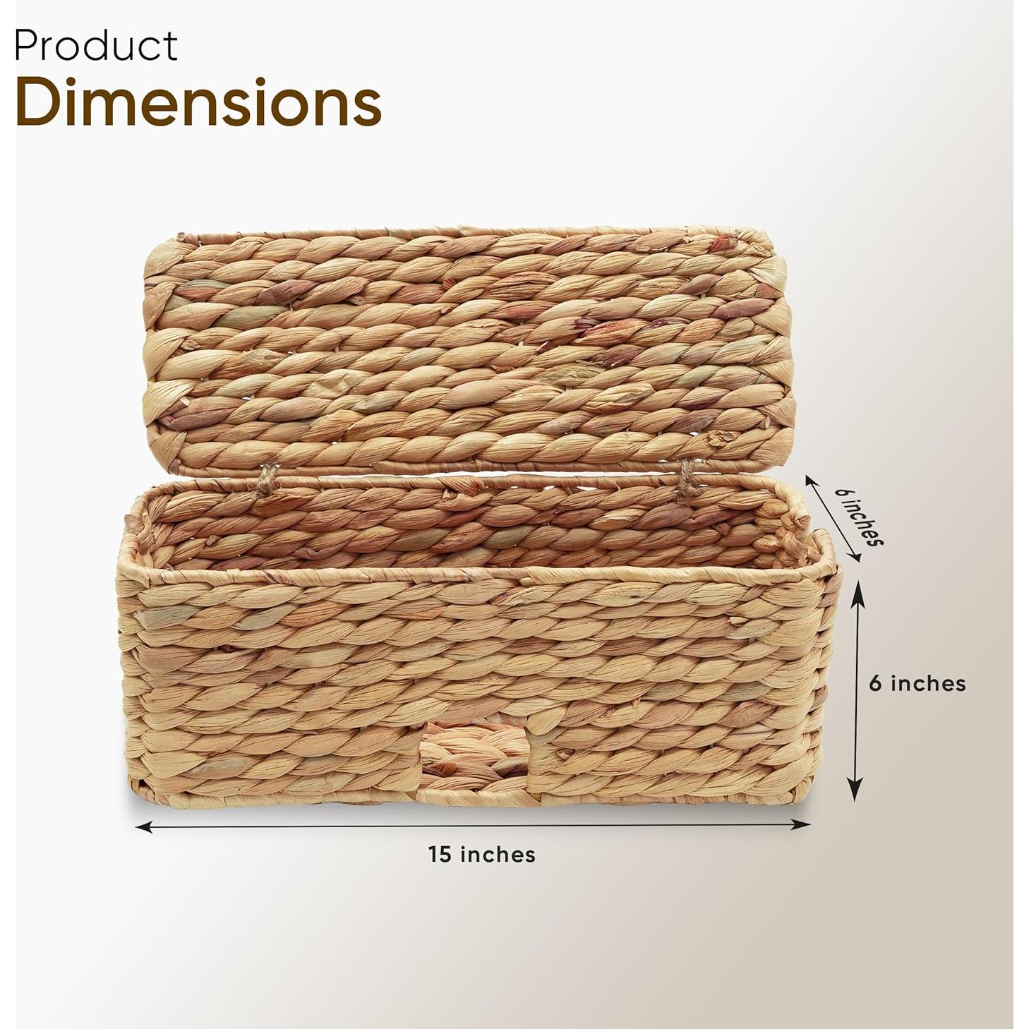 Caja Organizadora de Cables KOCHIRAKOSO de Ratan Hecho a Mano