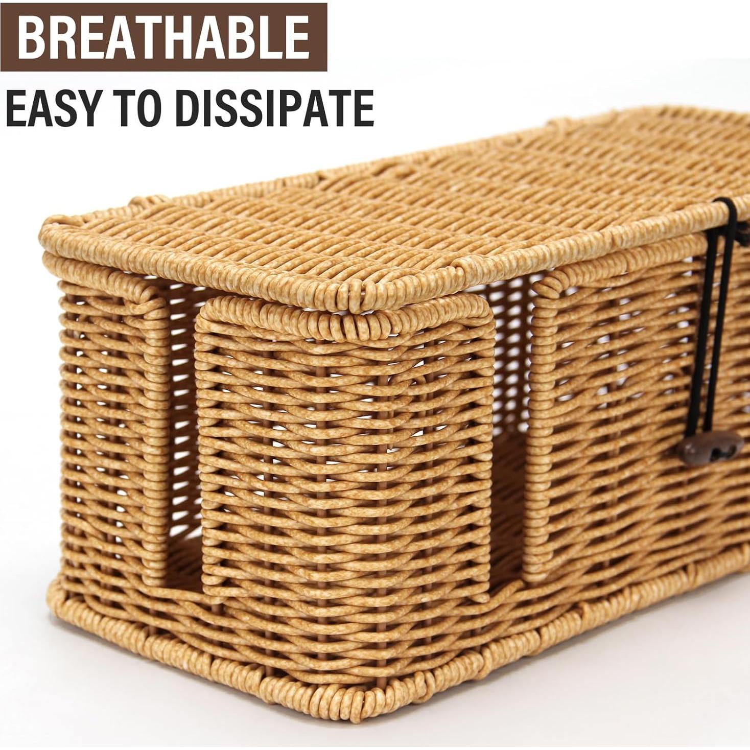 Caja Organizadora de Cables DOVORSY Rústica 2 Piezas 32.8x15x13cm