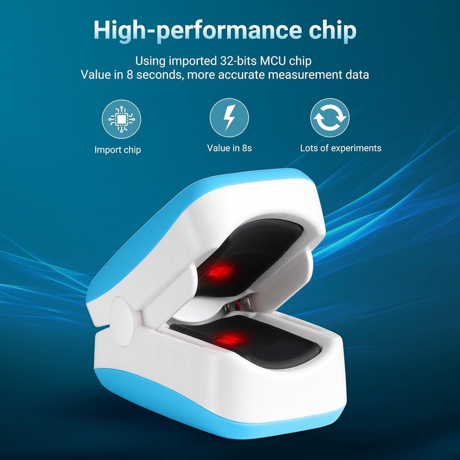 Oxímetro de Pulso ESPOO YM201 con 20 Memorias y Pantalla TFT