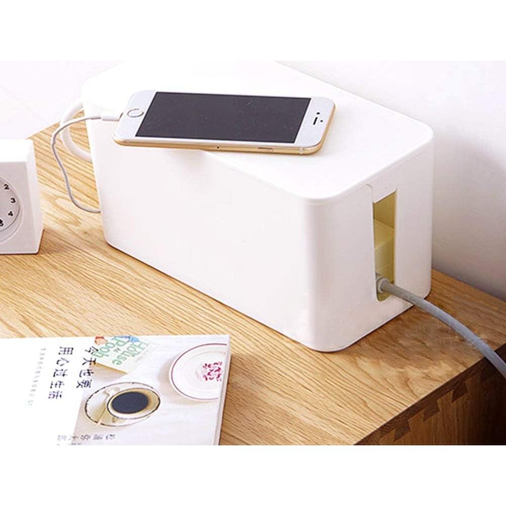 Caja Organizadora de Cables ShellKingdom CB100 - 2 Conjuntos Blanco