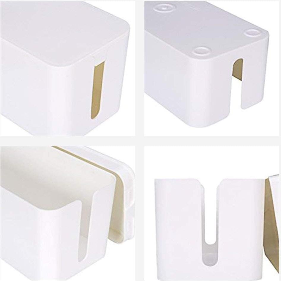 Caja Organizadora de Cables Davidsons - 2 Unidades, Blanco Hielo