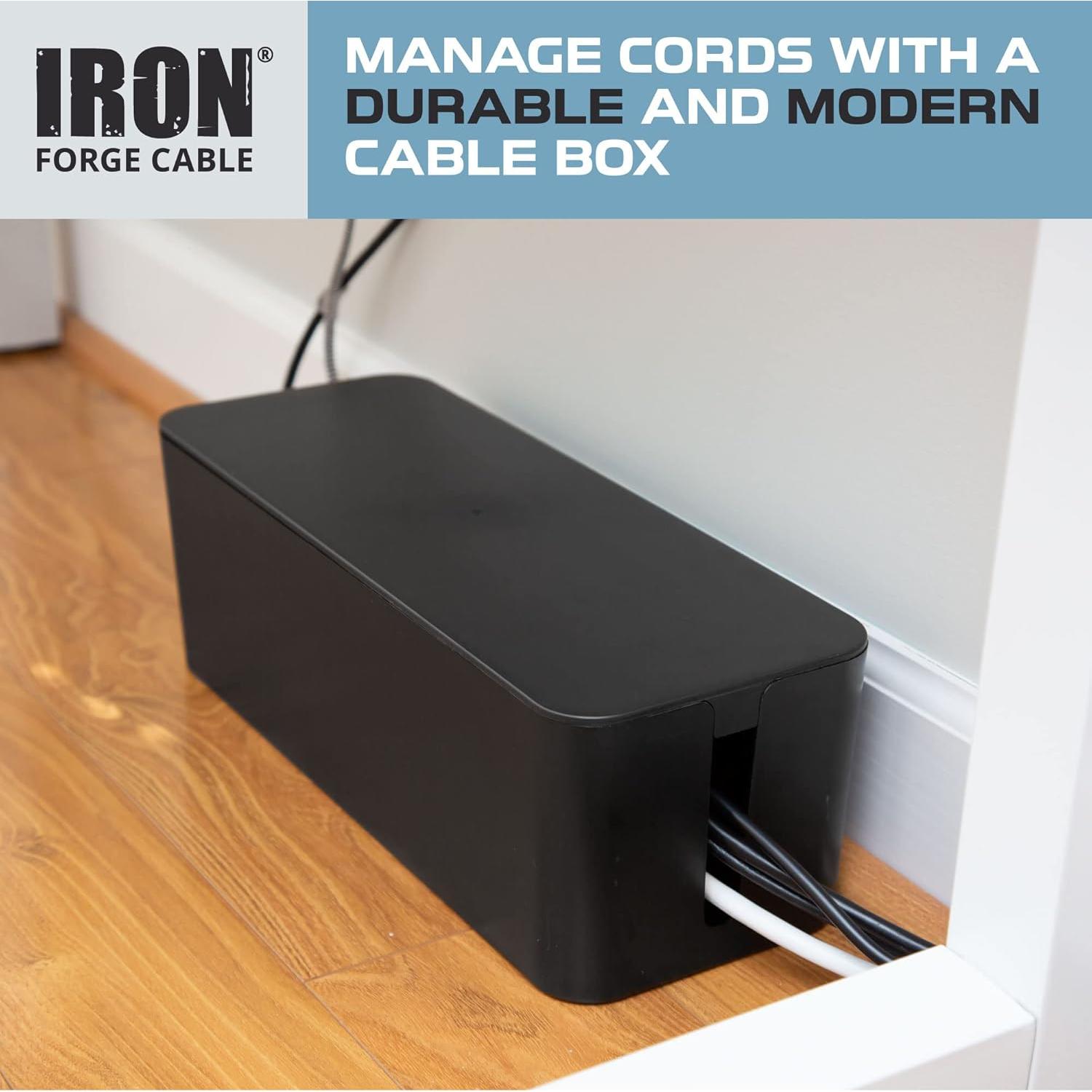 Caja Organizadora de Cables Iron Forge, 2 Paquete - Seguridad y Orden