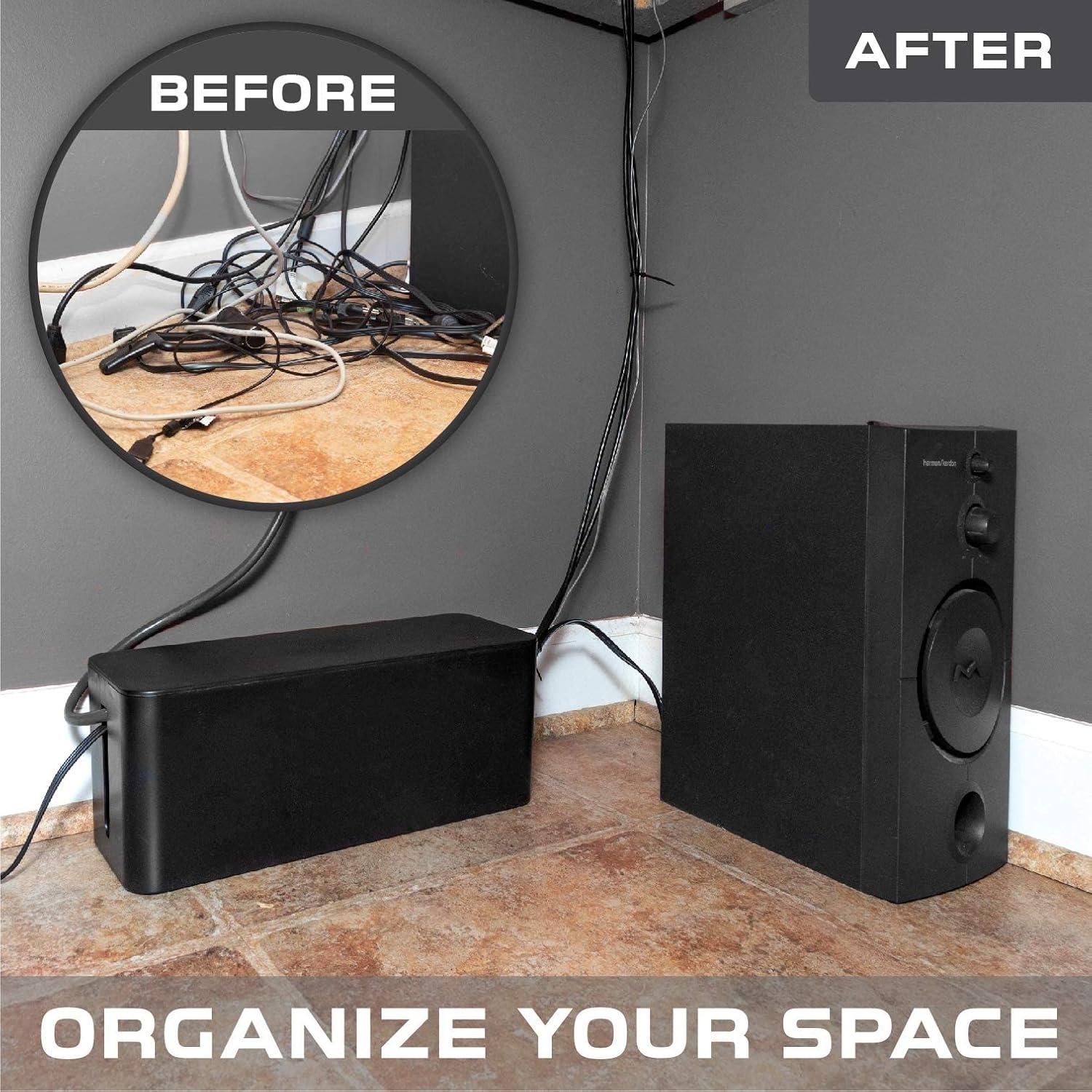 Caja Organizadora de Cables Iron Forge, 2 Paquete - Seguridad y Orden